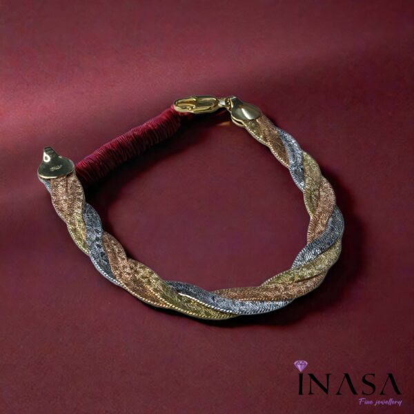 Trio Colour Intertwined Bracelet