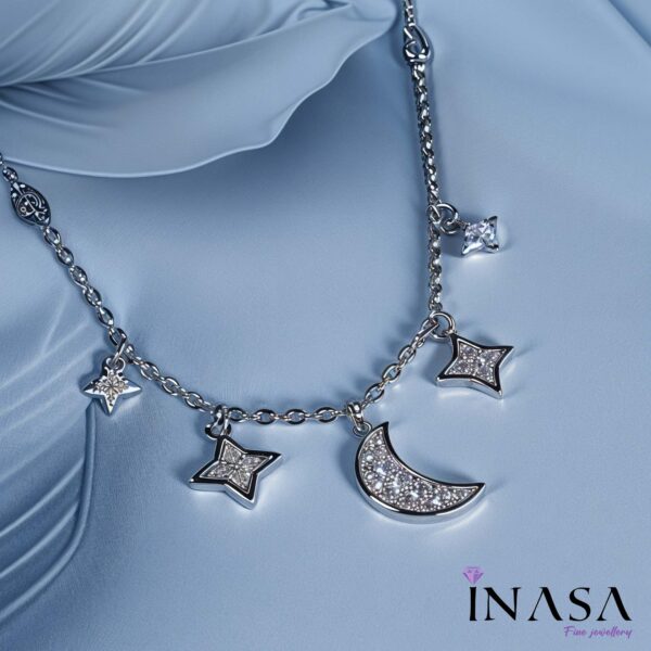 SS Finish Celestial Chime Necklace