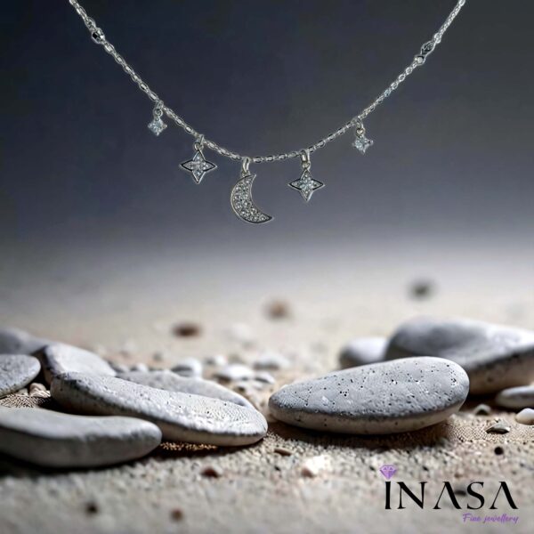 SS Finish Celestial Chime Necklace - Image 3